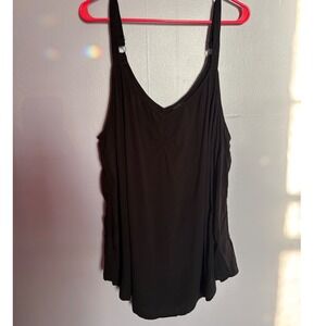 Torrid Sophie Black V-Neck Cami Tank Top Adjustable Straps Size 3 Plus Size